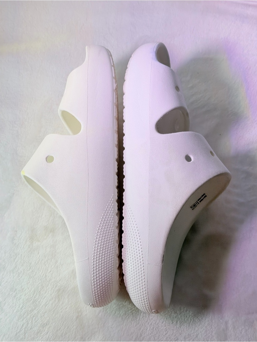 CROCS Classic Dual-Strap White Slide - Picture 8 of 10